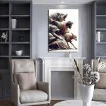 Jesus and Lamb Canvas Wall Art for Home