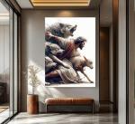Jesus and Lamb Canvas Wall Art for Home