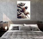 Jesus and Lamb Canvas Wall Art for Home