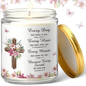 Lavender Scented Christian Prayer Candle Gift