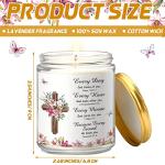 Lavender Scented Christian Prayer Candle Gift