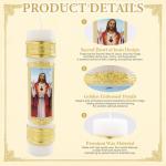 Sacred Heart of Jesus Candle for Prayer and Decor