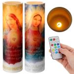 Jesus Candles LED Flameless Prayer Candle Set