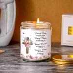 Lavender Scented Christian Prayer Candle Gift