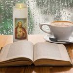 Sacred Heart Prayer Candle in Clear Glass
