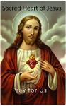 Sacred Heart Prayer Candle in Clear Glass