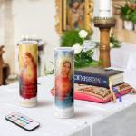 Jesus Candles LED Flameless Prayer Candle Set
