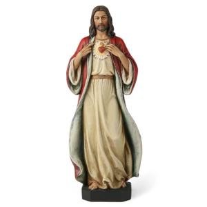 Catholic Sacred Heart of Jesus Statue, Hand Painted