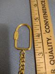 Jesus Double-Sided Gold Metal Keychain Ring