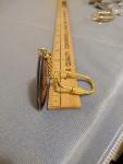 Jesus Double-Sided Gold Metal Keychain Ring
