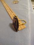 Jesus Double-Sided Gold Metal Keychain Ring