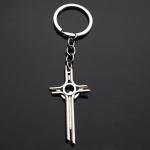 Silver Jesus on the Cross INRI Keychain Pendant
