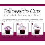 Pre-Filled Communion Fellowship Cups with Juice and Wafer