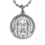 Jesus Medal Necklace - Italian Silver-Plated Pendant