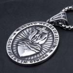 Sacred Heart of Jesus Stainless Steel Pendant Necklace