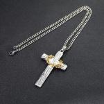 Men's Stainless Steel Jesus Cross Necklace