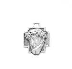 Sterling Silver Jesus Cross Crown of Thorns Necklace