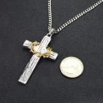 Men's Stainless Steel Jesus Cross Necklace