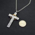 Men's Stainless Steel Jesus Cross Necklace