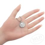 Jesus Medal Necklace - Italian Silver-Plated Pendant