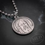 Jesus Medal Necklace - Italian Silver-Plated Pendant