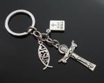 Jesus Fish Keychain – Christian Bible Charm Gift