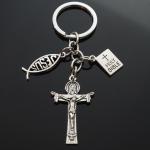 Jesus Fish Keychain – Christian Bible Charm Gift
