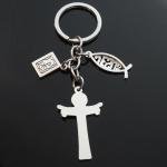 Jesus Fish Keychain – Christian Bible Charm Gift