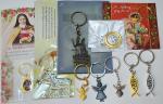 Christian Keychain Collection with Angel and Cross
