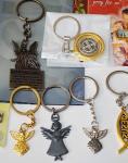 Christian Keychain Collection with Angel and Cross