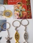 Christian Keychain Collection with Angel and Cross