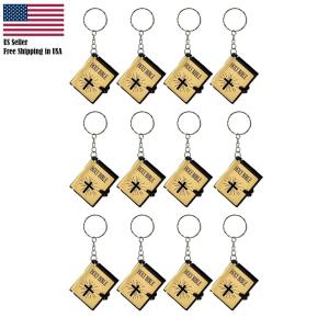 Mini Bible Keychain Set – 12 Pack