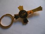 Jesus Christ Crucifix Keychain in Gold Tone