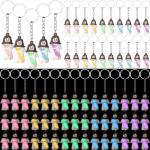 50 Mini Glow in the Dark Jesus Keychains