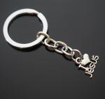 Jesus Heart Charm Keychain Gift for Christians