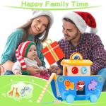 Wooden Noah's Ark Animal Shape Sorter Toy, Baptism Gifts