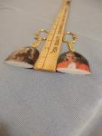 Jesus and Pope John II Double-Sided Keychain Set