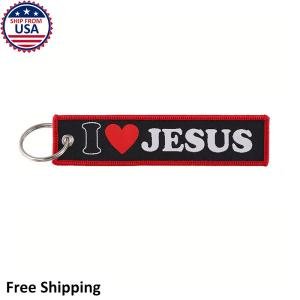 Jesus Faith Charm Keychain and Luggage Tag