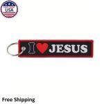 Jesus Faith Charm Keychain and Luggage Tag