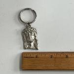 Vintage Jesus Christ Metal Keychain - Y2K Style