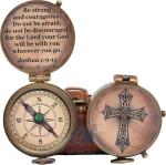 Personalized Engraved Compass for Baptism and Confirmation Gift