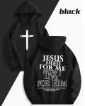 Men's Jesus Graphic Hoodie - "Live for Him