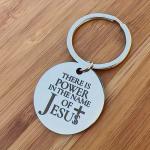 Engraved Jesus Keychain - Perfect Christian Gift