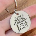 Engraved Jesus Keychain - Perfect Christian Gift