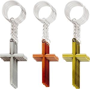12 Cross Keychains for Christian Gifts