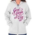 God Above All Else Christian Hoodie for Women