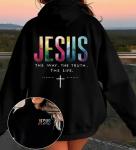Jesus Graphic Hoodie "The Way, The Truth, The Life
