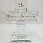 50th Anniversary Religious Cross Gift for Couples