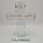 50th Anniversary Religious Cross Gift for Couples