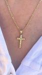 14K Gold Filled CZ Cross Necklace for Everyone